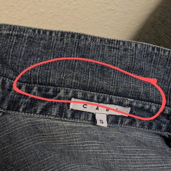 Cabi Vintage Zipper Blue Jean Jacket Style 145 Sz S - Picture 8 of 10